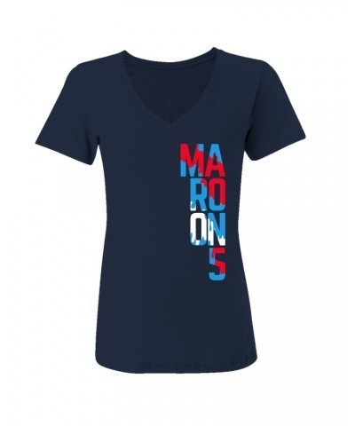 Maroon 5 Women's Logo V-Neck Tee $12.59 Shirts