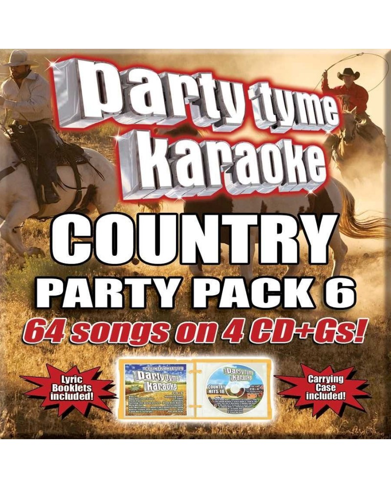 Party Tyme Karaoke Country Party Pack 6 (4 CD)(64-Song Party Pack) CD $9.98 CD