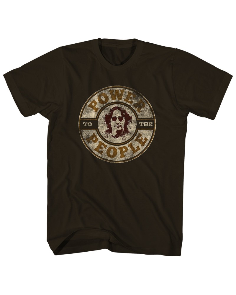 John Lennon T-Shirt | Power To The People Iconic Signature Shirt $8.82 Shirts