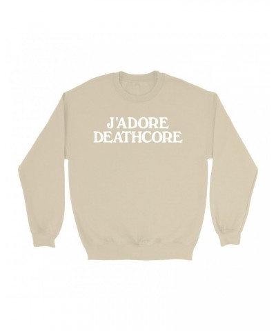 Music Life Sweatshirt | J'Adore Deathcore Sweatshirt $7.67 Sweatshirts