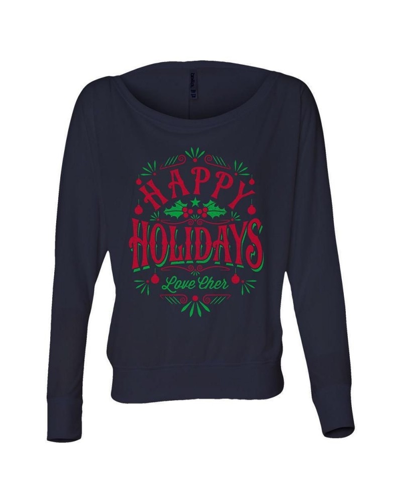 Cher Happy Holidays Long Sleeve Tee $6.28 Shirts