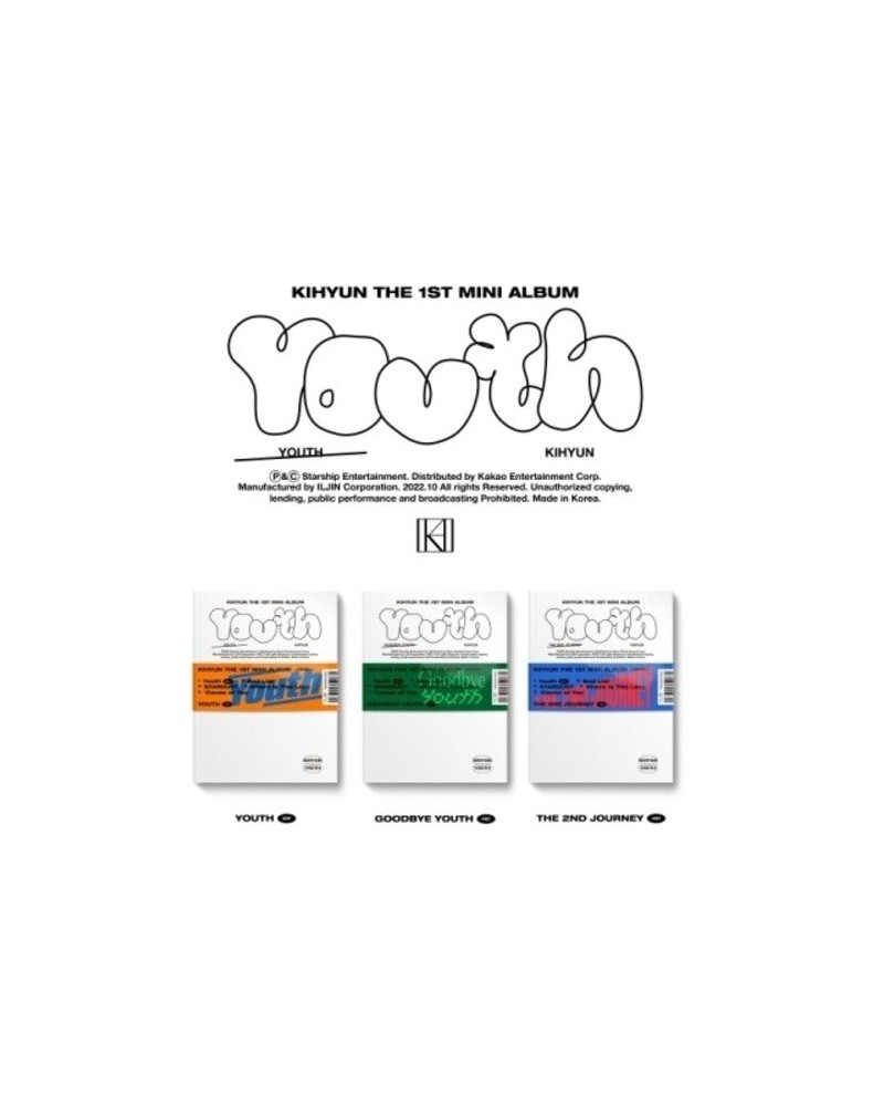 KIHYUN YOUTH CD $10.03 CD