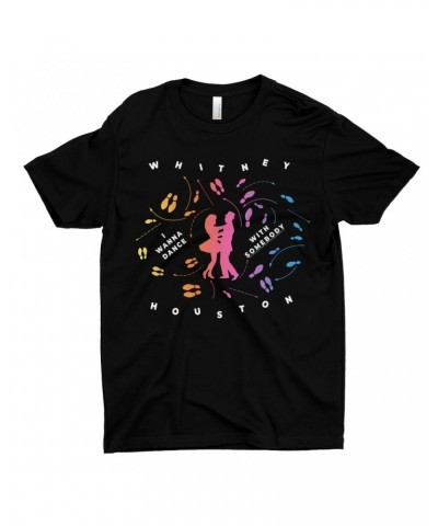 Whitney Houston T-Shirt | I Wanna Dance With Somebody Blueprint Ombre Shirt $8.24 Shirts