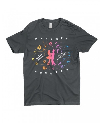 Whitney Houston T-Shirt | I Wanna Dance With Somebody Blueprint Ombre Shirt $8.24 Shirts