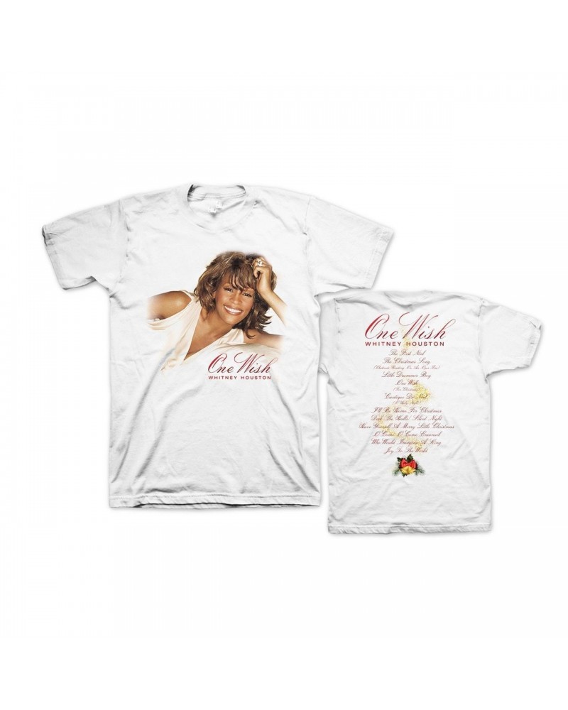 Whitney Houston One Wish White T-Shirt $9.44 Shirts