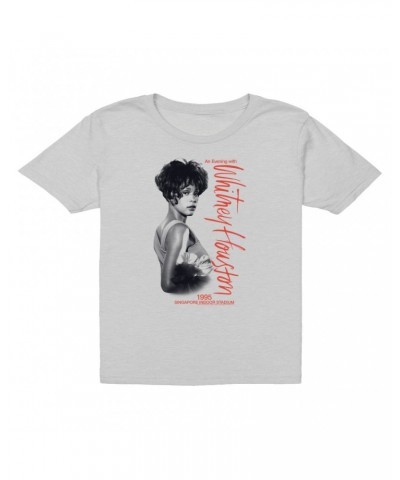 Whitney Houston Kids T-Shirt | 1995 Singapore Indoor Stadium Kids T-Shirt $7.58 Kids