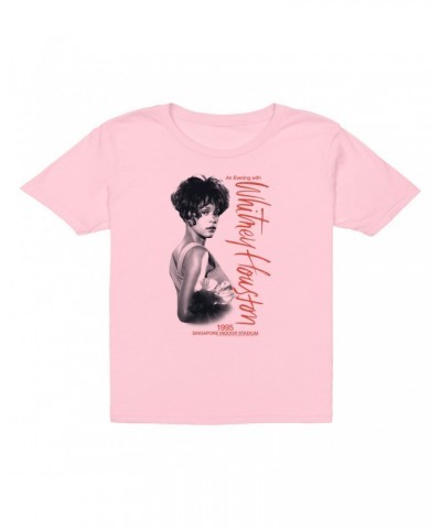 Whitney Houston Kids T-Shirt | 1995 Singapore Indoor Stadium Kids T-Shirt $7.58 Kids