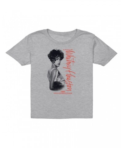 Whitney Houston Kids T-Shirt | 1995 Singapore Indoor Stadium Kids T-Shirt $7.58 Kids