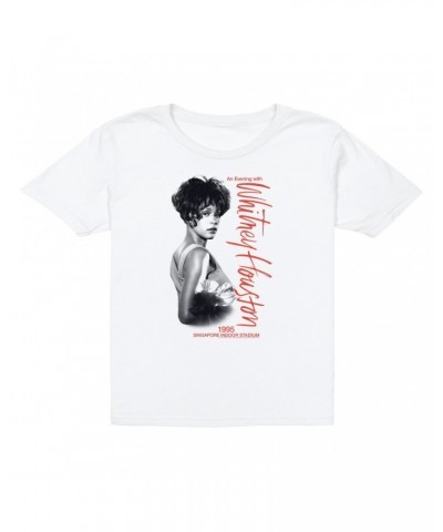 Whitney Houston Kids T-Shirt | 1995 Singapore Indoor Stadium Kids T-Shirt $7.58 Kids