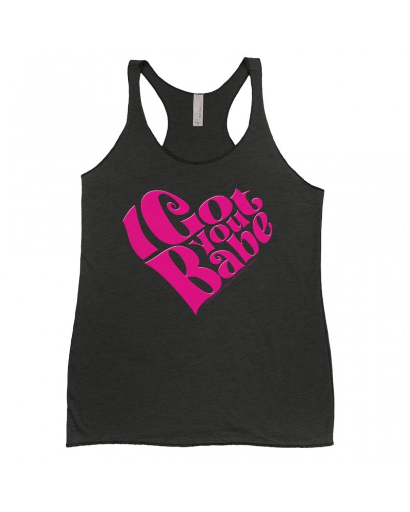 Sonny & Cher Ladies' Tank Top | I Got You Babe Heart Image Shirt $5.26 Shirts
