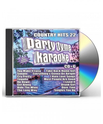 Party Tyme Karaoke Country Hits 22 (16-song CD+G) CD $14.44 CD