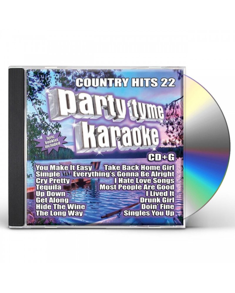 Party Tyme Karaoke Country Hits 22 (16-song CD+G) CD $14.44 CD