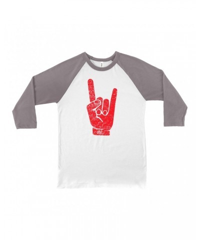 Music Life 3/4 Sleeve Baseball Tee | The Sign Of Metal Shirt $7.69 Shirts