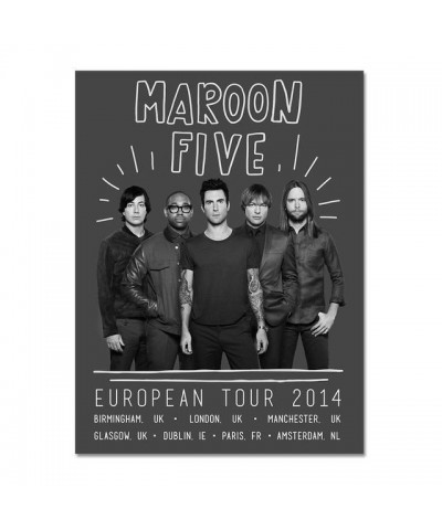 Maroon 5 Official Maroon 5 2014 European Tour Poster* $9.21 Decor