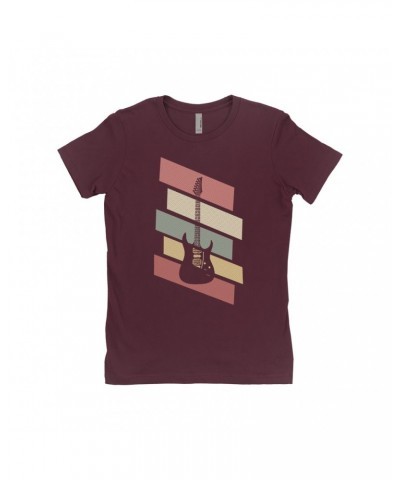 Music Life Ladies' Boyfriend T-Shirt | Guitar Geometry Shirt $8.32 Shirts