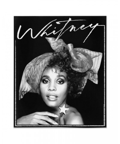 Whitney Houston Minky Blanket | 1987 Whitney Signature And White Photo Image Blanket $7.59 Blankets