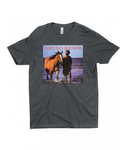 Whitney Houston T-Shirt | Saving All My Love For You Album Cover Shirt $6.60 Shirts